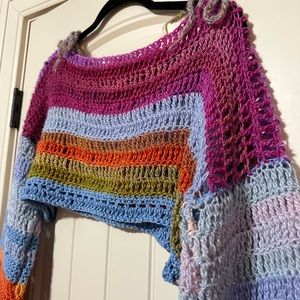 Crochet crop top shrug